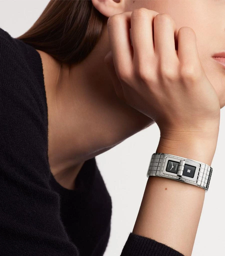 商品Chanel|Stainless Steel and Diamond CODE COCO Watch 38.1mm,价格¥4936,第2张图片详细描述