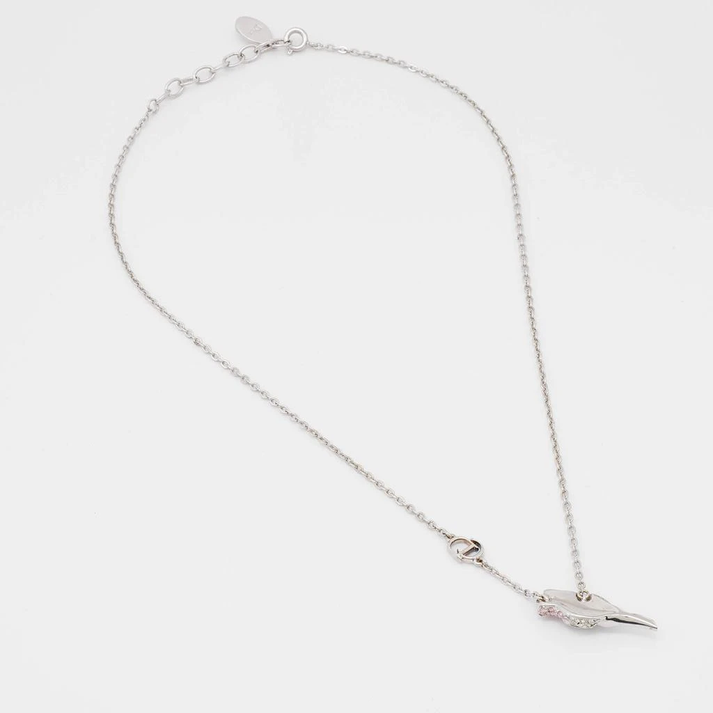 商品[二手商品] Dior| Dior Silver Tone Crystal Studded Rose Chain Bracelet,价格¥1365,第3张图片详细描述