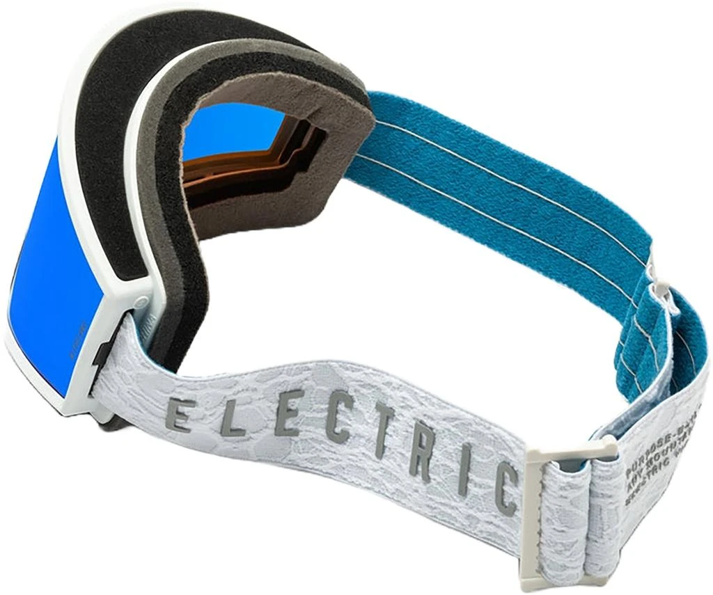 商品Electric|Kleveland Goggles - Matte White Nuron - Blue Chrome - Unisex,价格¥570,第3张图片详细描述