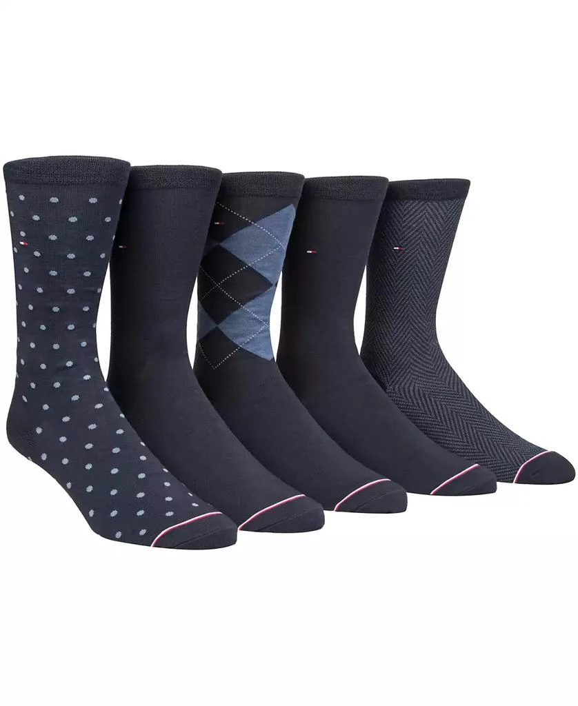 商品Tommy Hilfiger|Men's 5-Pk. Assorted Printed Crew Socks,价格¥132,第1张图片详细描述