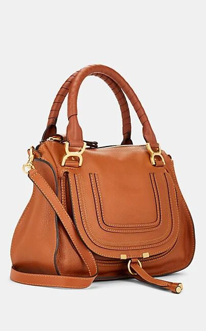 商品Chloé|Marcie Medium Leather Satchel,价格¥11993,第3张图片详细描述