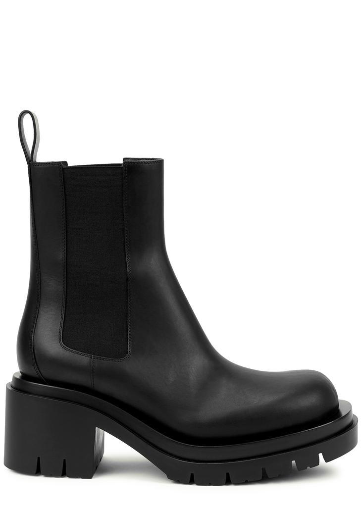 商品Bottega Veneta|Lug black leather Chelsea boots,价格¥7396,第1张图片