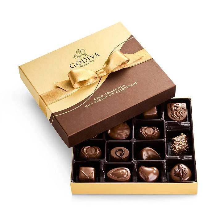 商品Godiva|Small Milk Chocolate Assortment, 15 Piece,价格¥240,第1张图片
