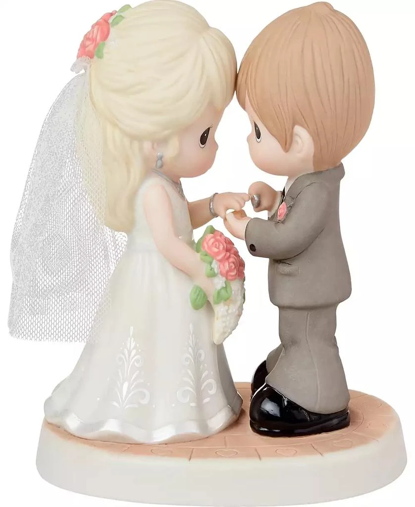 商品Precious Moments|222009 With This Ring, I Thee Wed Bisque Porcelain and Fabric Figurine,价格¥737,第1张图片