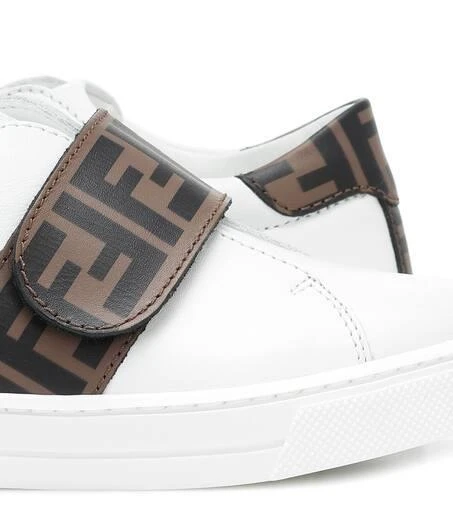 商品Fendi|Logo leather sneakers,价格¥1589,第5张图片详细描述