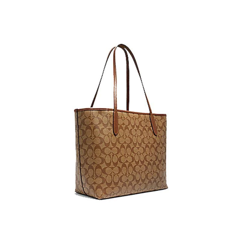商品Coach|美国直邮coach蔻驰女士奥莱款印花大号托特包20年新款单肩包5696,价格¥2547,第2张图片详细描述