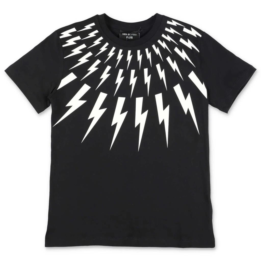 商品Neil Barrett|Neil Barrett T-shirt Nera In Jersey Di Cotone,价格¥616,第1张图片
