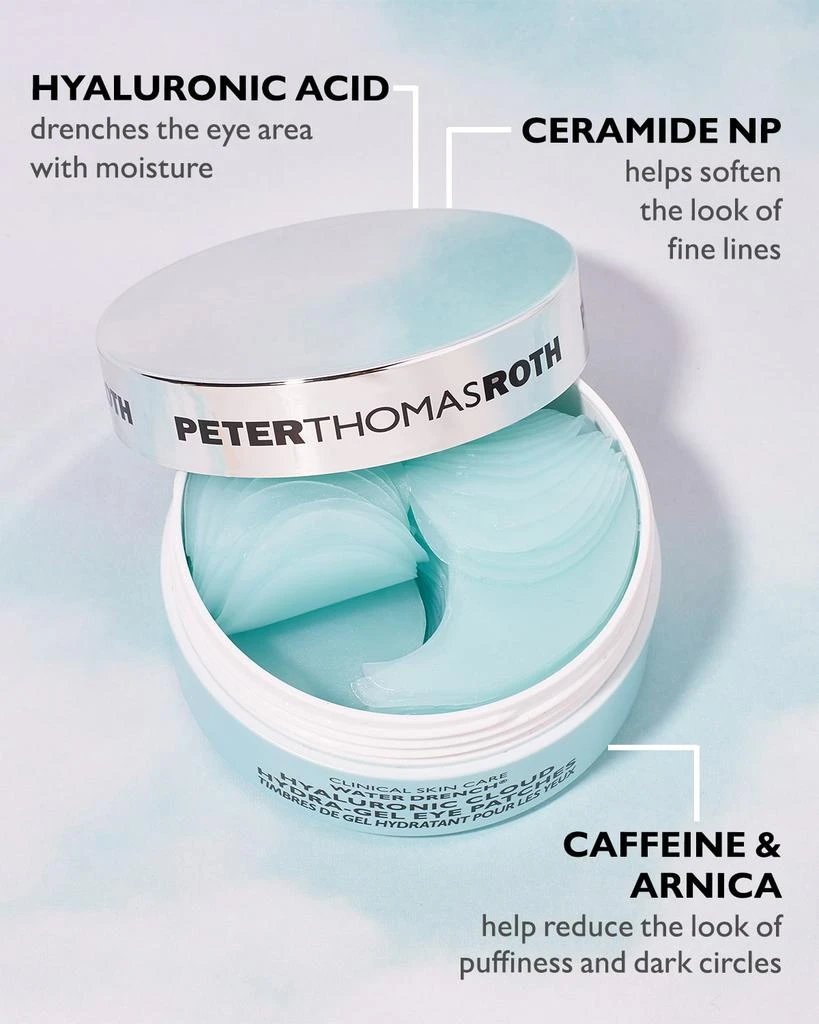 商品Peter Thomas Roth|Water Drench Hyaluronic Cloud Hydra-Gel Eye Patches, 60 Pairs,价格¥425,第3张图片详细描述