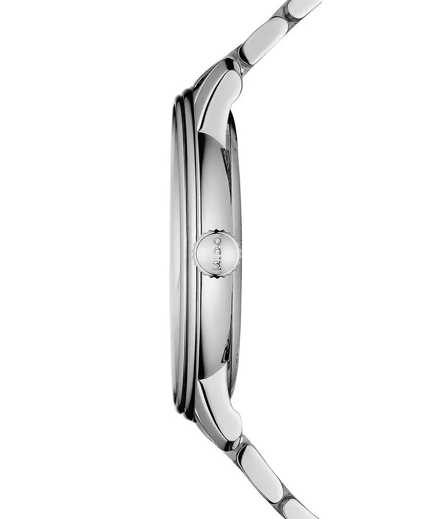 商品MIDO|Men's Swiss Automatic Baroncelli III Heritage Stainless Steel Bracelet Watch 39mm,价格¥8233,第2张图片详细描述