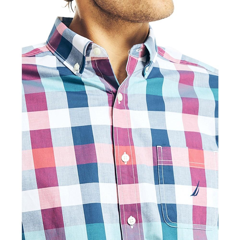 Men's Classic-Fit Long-Sleeve Stretch Check Shirt商品第3张图片规格展示