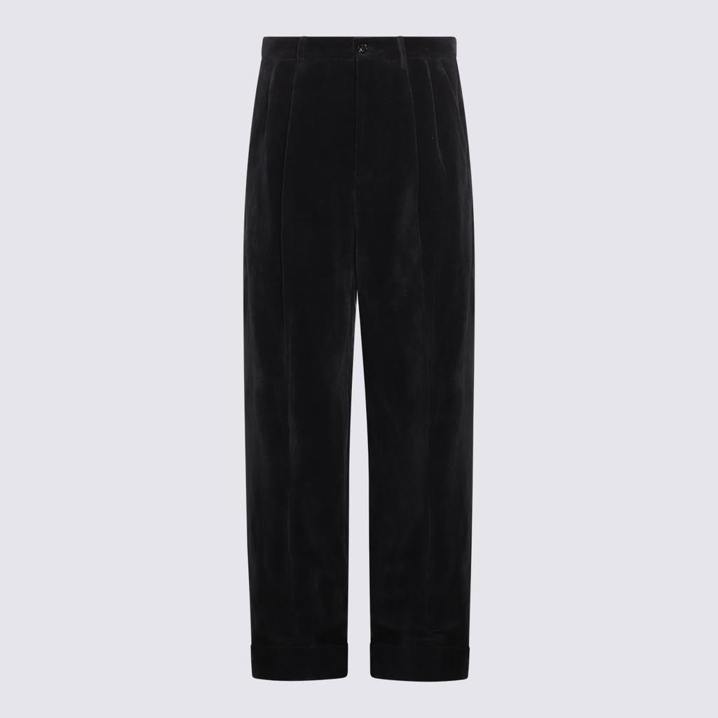 Valentino Valentino Garavani Dark Blue Cotton Pants