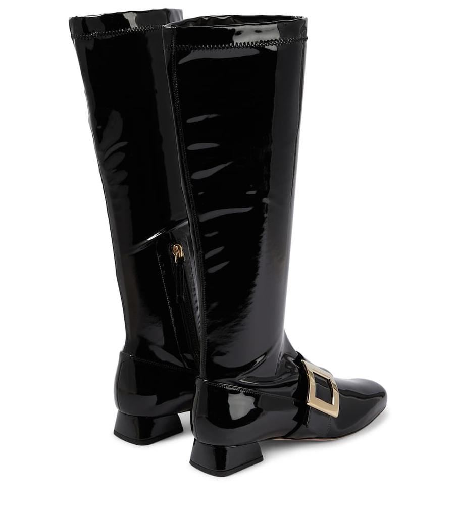 Très Vivier patent leather knee-high boots商品第3张图片规格展示