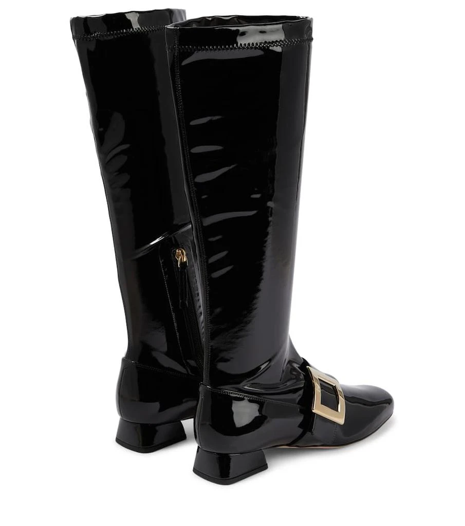 商品Roger Vivier|Très Vivier patent leather knee-high boots,价格¥10642,第3张图片详细描述