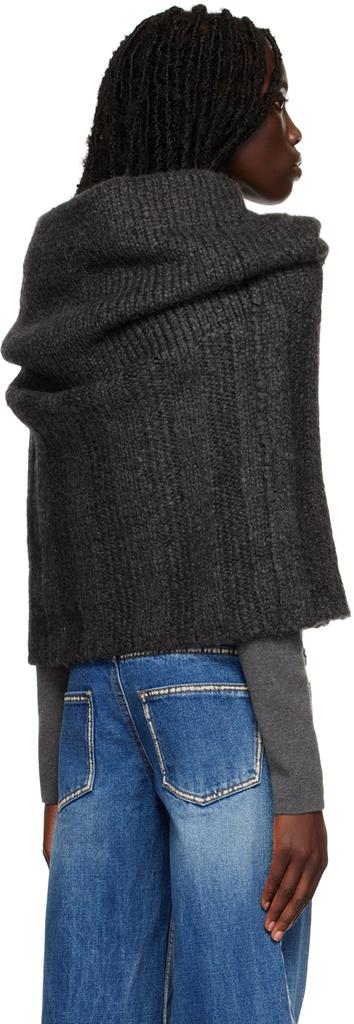 Gray Cowl Sweater商品第3张图片规格展示