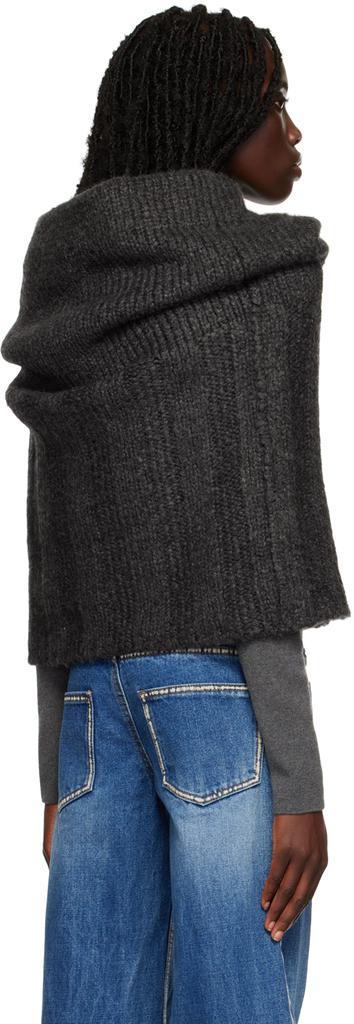 商品We11done|Gray Cowl Sweater,价格¥1661,第5张图片详细描述