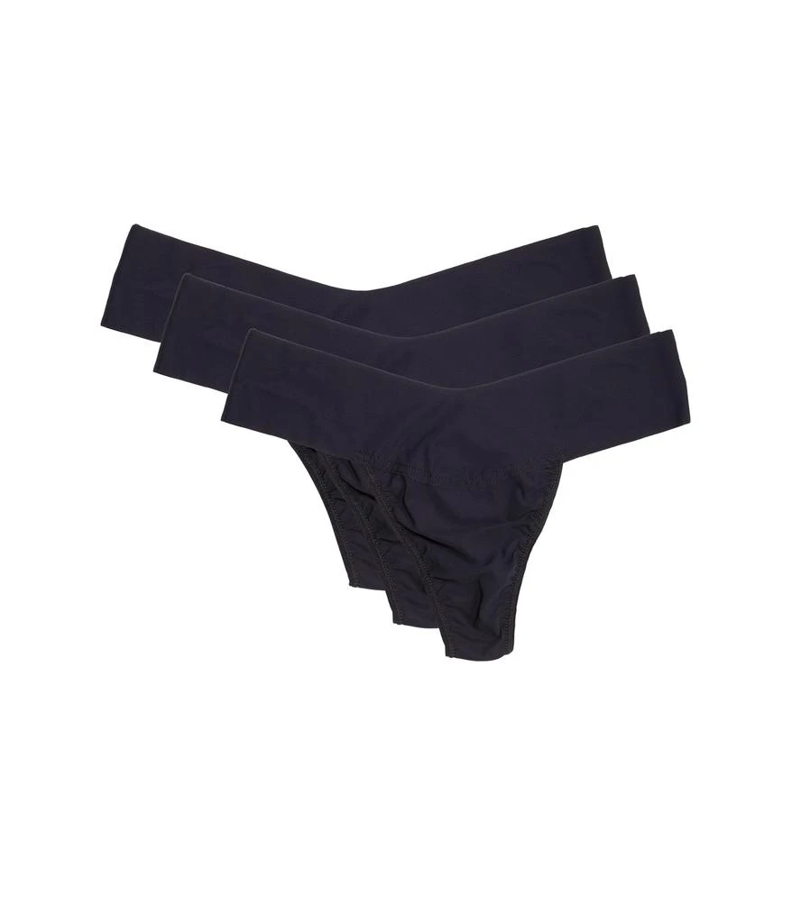 商品Hanky Panky|BreatheSoft Natural Rise Thong 3-Pack,价格¥270,第1张图片