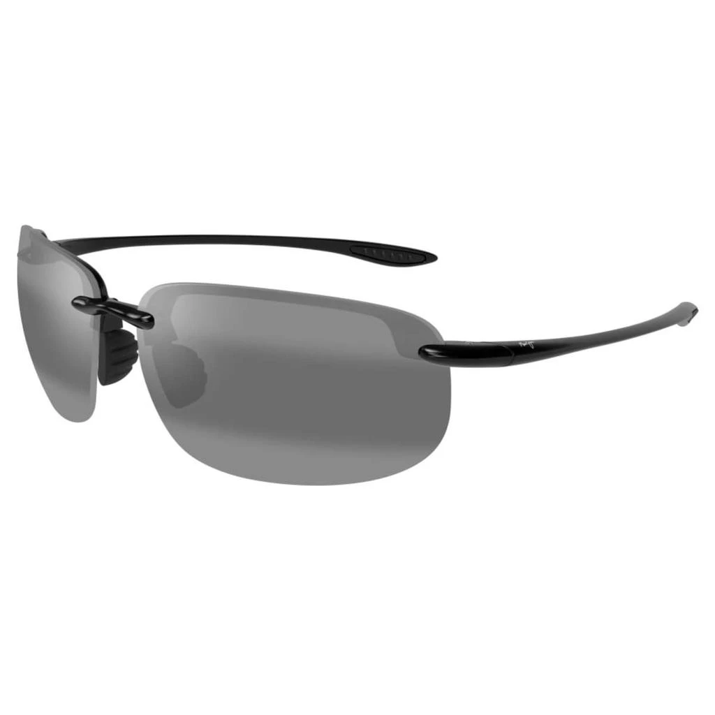 商品Maui Jim|Maui Jim Hookipa Xlarge Men's Black Polarized Sunglasses,价格¥973,第1张图片