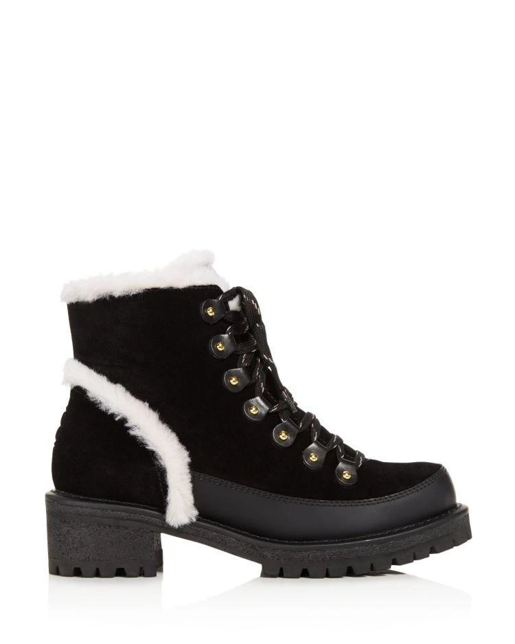 商品Tory Burch|Women's Cooper Suede and Sheep Fur Lace Up Booties  ,价格¥1601,第2张图片详细描述