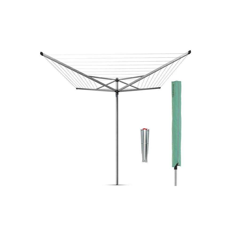 商品Brabantia|Rotary Top Spinner Clothesline - 164', 50 Meter with Metal Ground Spike and Protective Cover Set,价格¥1047,第1张图片