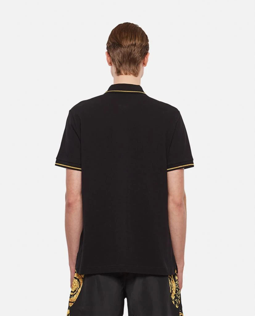 商品Versace|POCKET LOGO COTTON POLO SHIRT,价格¥1056,第3张图片详细描述