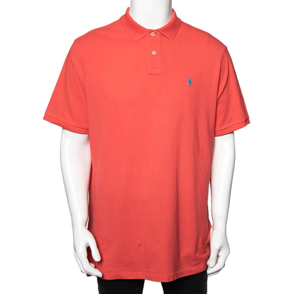 商品[二手商品] Ralph Lauren|Polo Ralph Lauren Pink Cotton Pique Classic Fit Polo T-Shirt XL,价格¥814,第1张图片