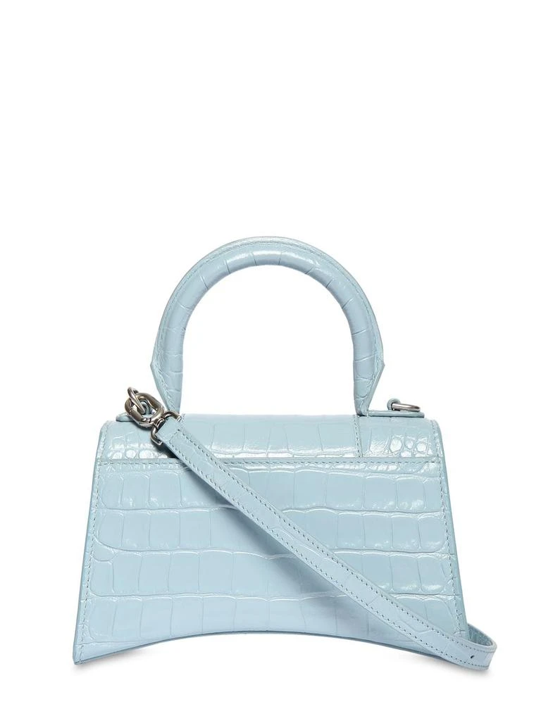 商品Balenciaga|Xs Hourglass Shiny Embossed Leather Bag,价格¥20880,第5张图片详细描述