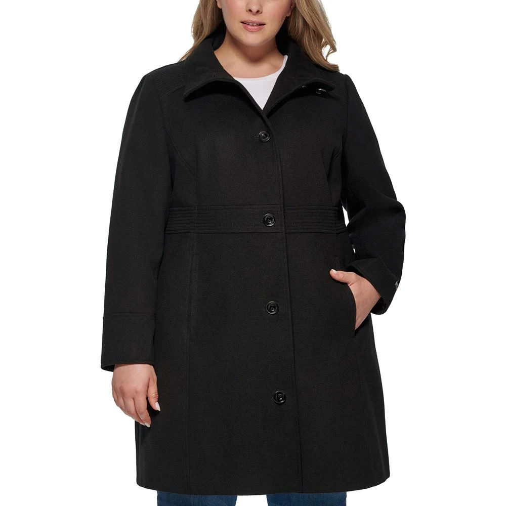 商品Tommy Hilfiger|Plus Size Stand-Collar Coat, Created for Macy's,价格¥1656,第1张图片