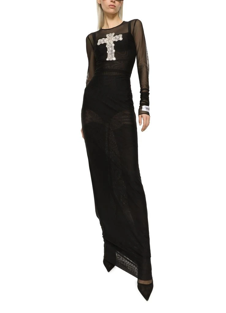 商品Dolce & Gabbana|缀饰薄纱连衣裙,价格¥44715,第5张图片详细描述