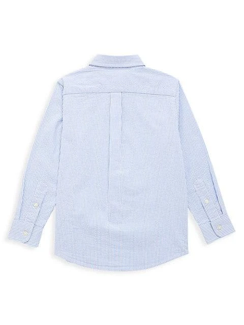 商品Vineyard Vines|Little Boy's &amp; Boy's Classic-Fit Seersucker Shirt,价格¥222,第3张图片详细描述