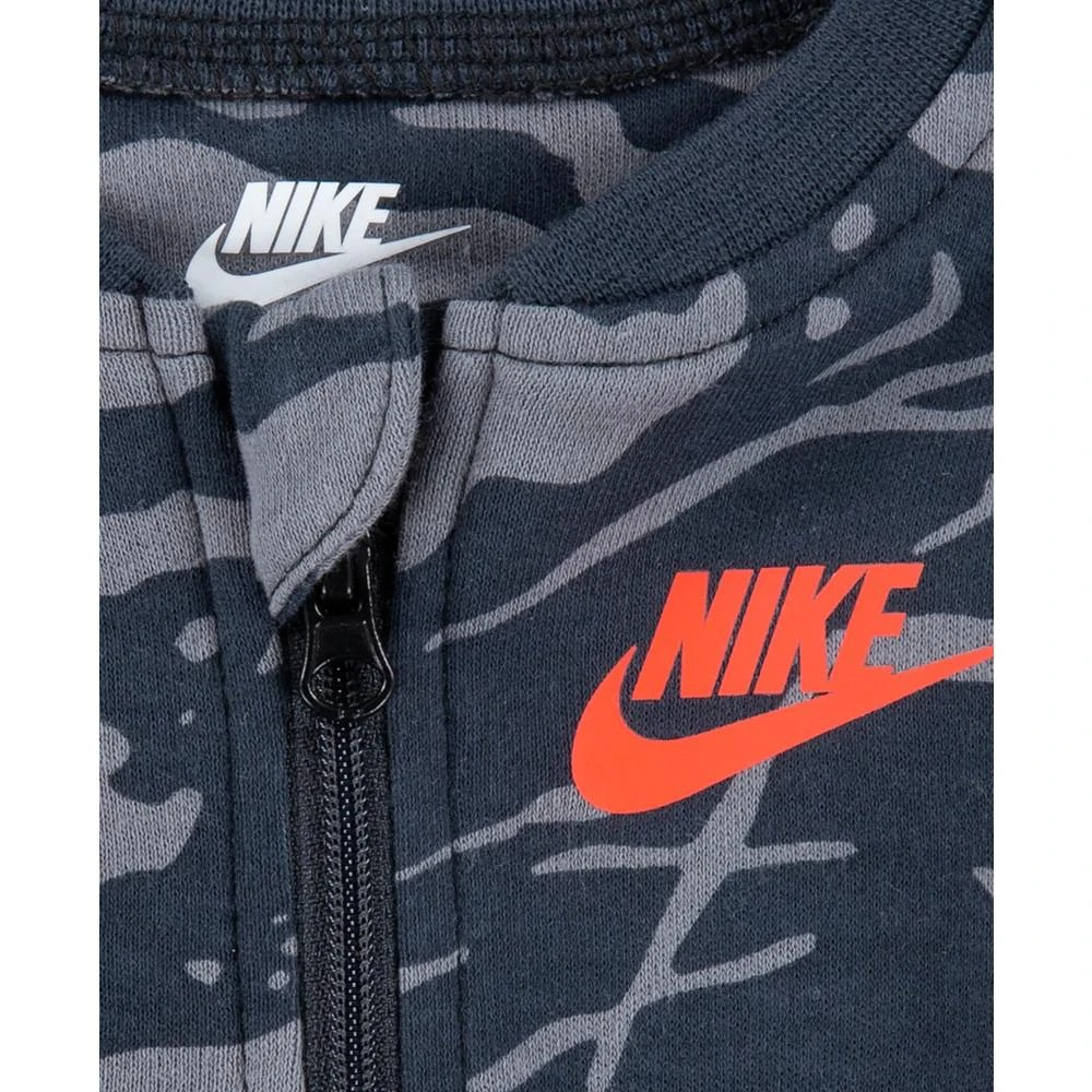 商品NIKE|Baby Boys Long Sleeve Full Zip Footed Coverall,价格¥150,第3张图片详细描述