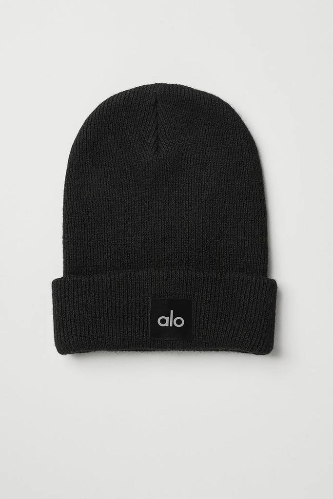 商品Alo|Everyday Beanie - Black,价格¥594,第2张图片详细描述