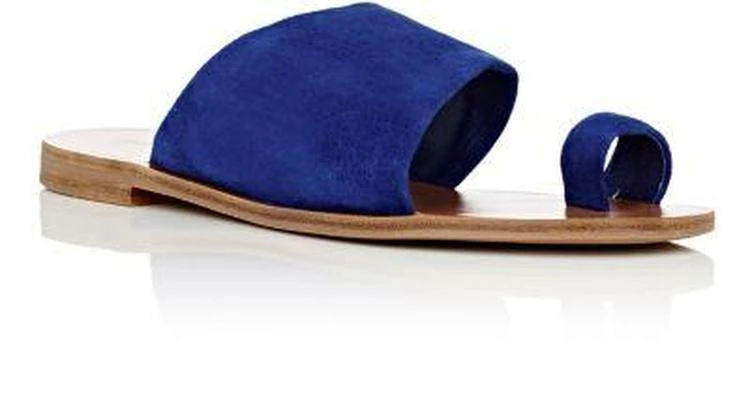 商品Diane von Furstenberg|Ello Suede Slide Sandals,价格¥663,第2张图片详细描述