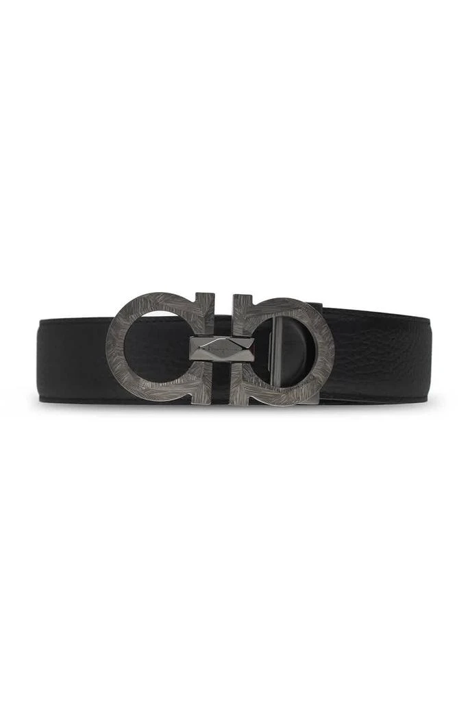 商品Salvatore Ferragamo|Men's Black Reversible Gancini Buckle Belt,价格¥1999,第1张图片