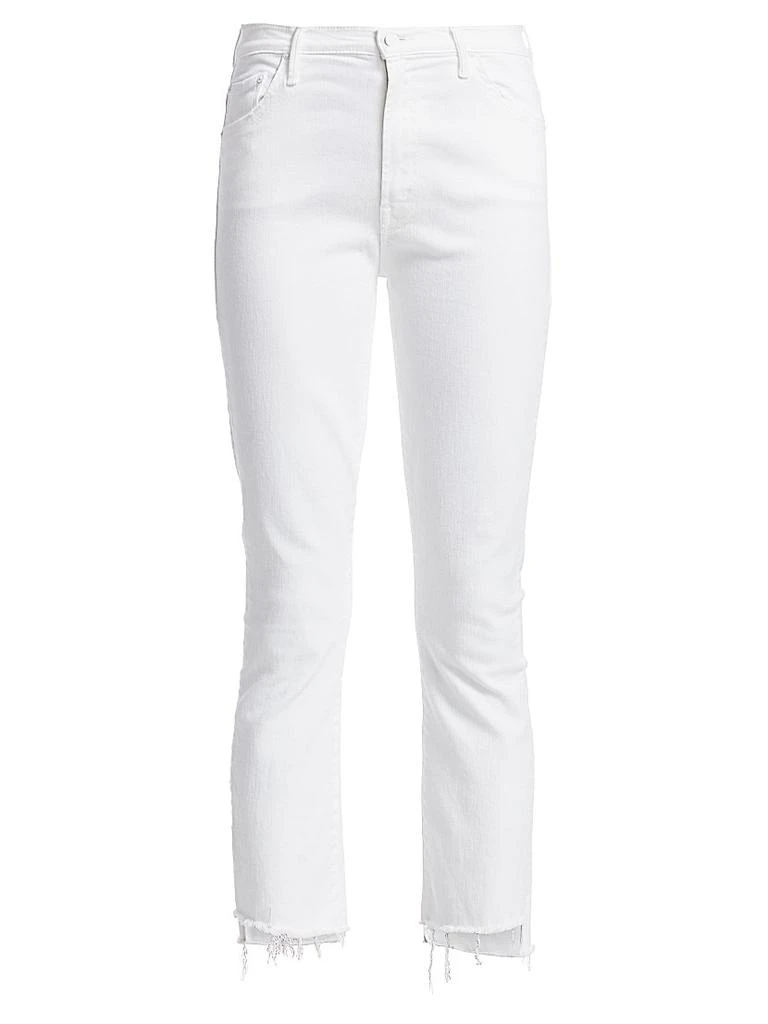 商品MOTHER|The Insider High-Rise Step Frayed-Hem Stretch Boot-Cut Jeans,价格¥1698,第1张图片
