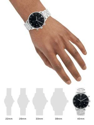 商品Emporio Armani|不锈钢手链手表  AR1648,价格¥1777,第2张图片详细描述