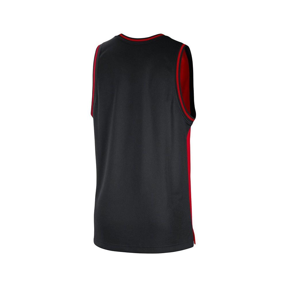 Men's Red, Black Chicago Bulls Courtside Versus Force Split DNA Performance Mesh Tank Top商品第2张图片规格展示