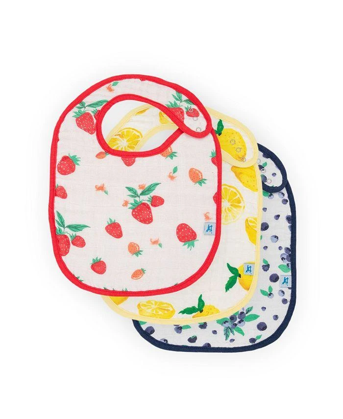 商品Little Unicorn|Unisex Cotton Muslin Classic Bibs, 3 Pack,价格¥150,第1张图片