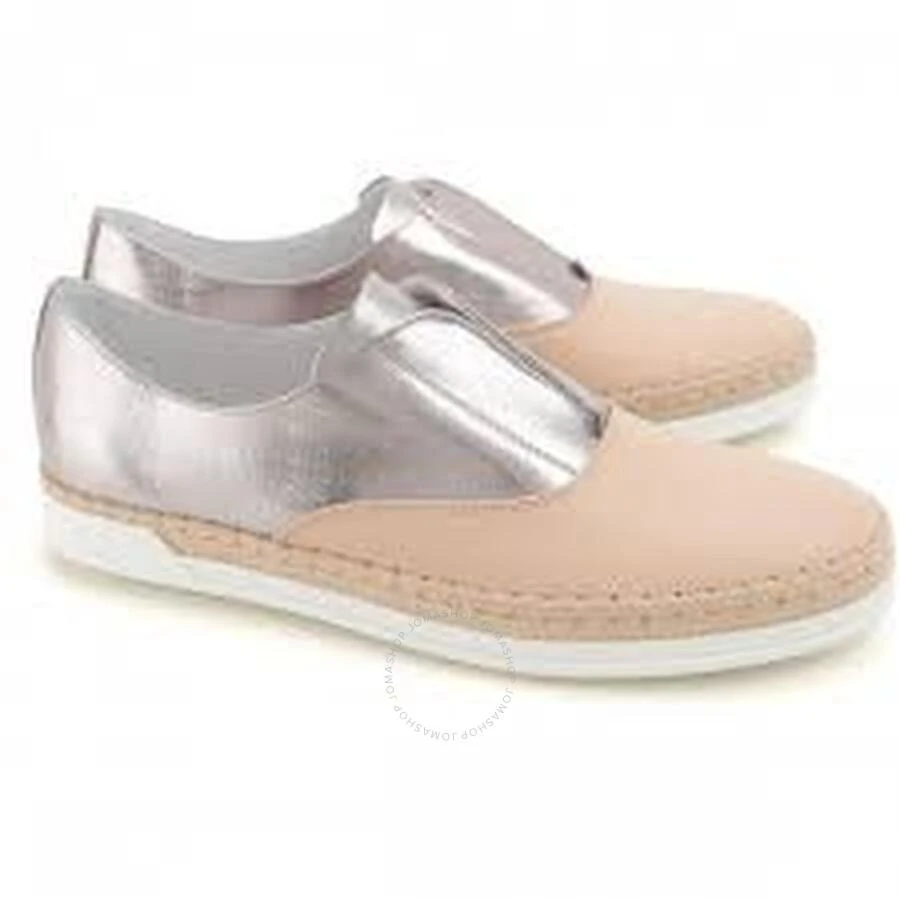 商品Tod's|Ladies Slip on Sneakers with Mettalic Effect in Light/Metal Gold,价格¥987,第3张图片详细描述