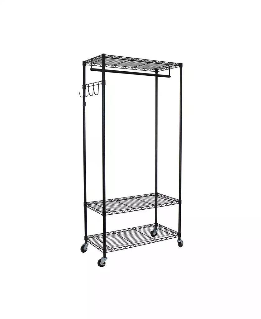 Garment Rack with Adjustable Shelves with Hooks 商品