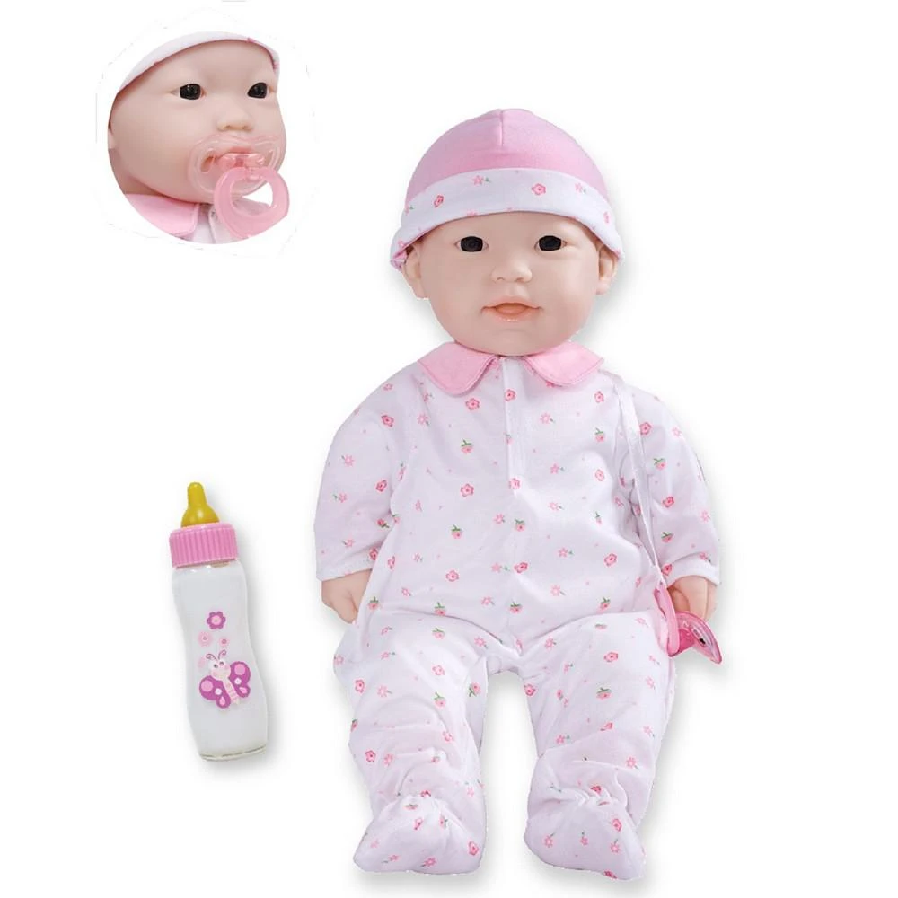 商品JC TOYS|La Baby Asian 16" Soft Body Baby Doll Pink Outfit,价格¥149,第1张图片