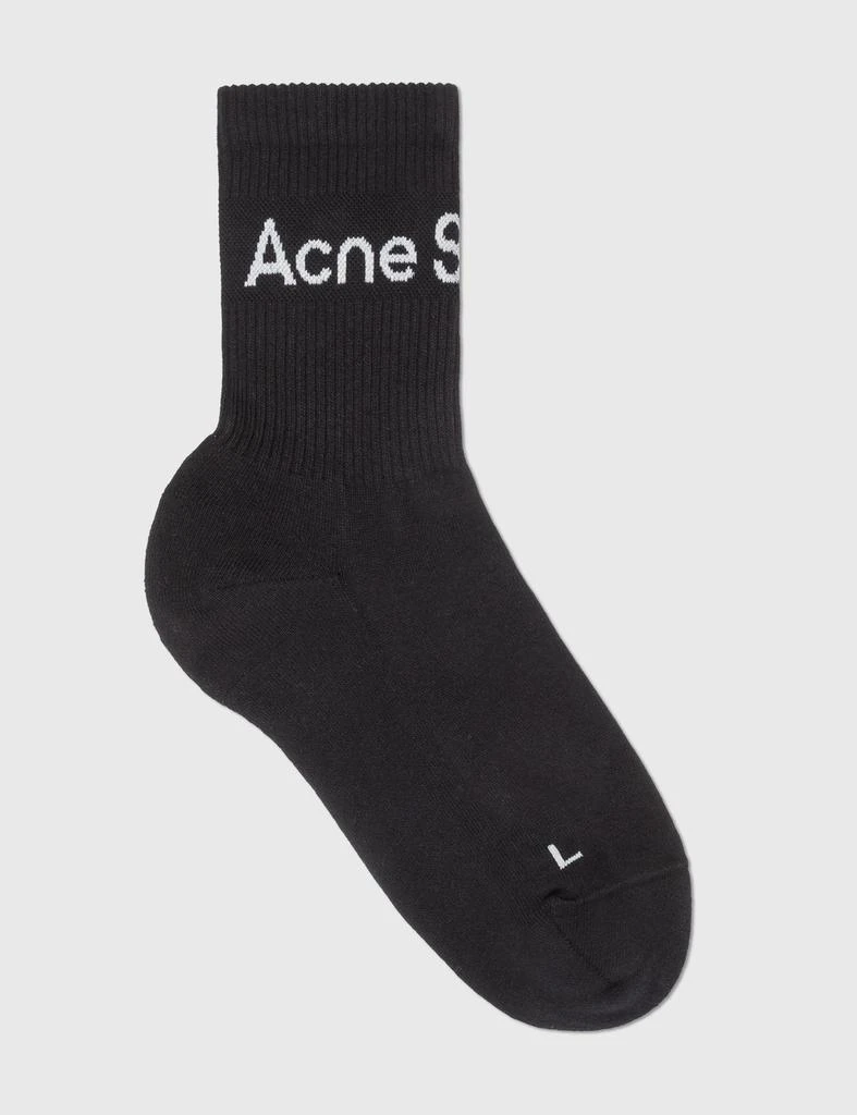 商品Acne Studios|Ribbed Logo Socks,价格¥317,第3张图片详细描述