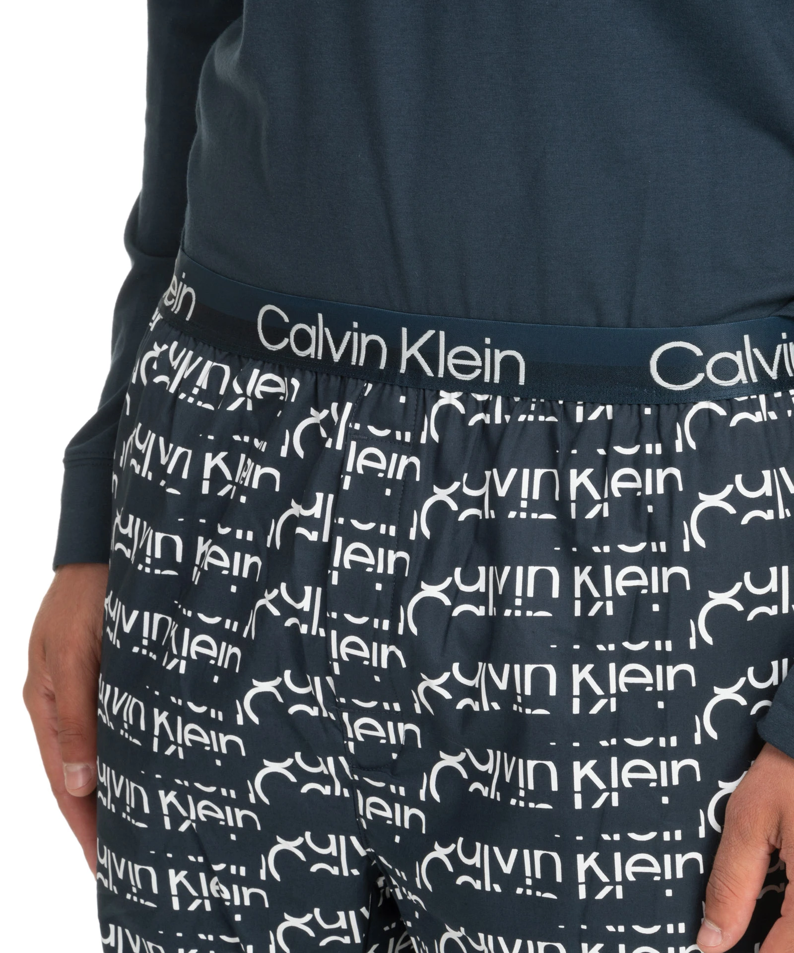 商品Calvin Klein|Calvin Klein 男士睡衣睡裤 000NM2184EGVB 黑色,价格¥806,第4张图片详细描述
