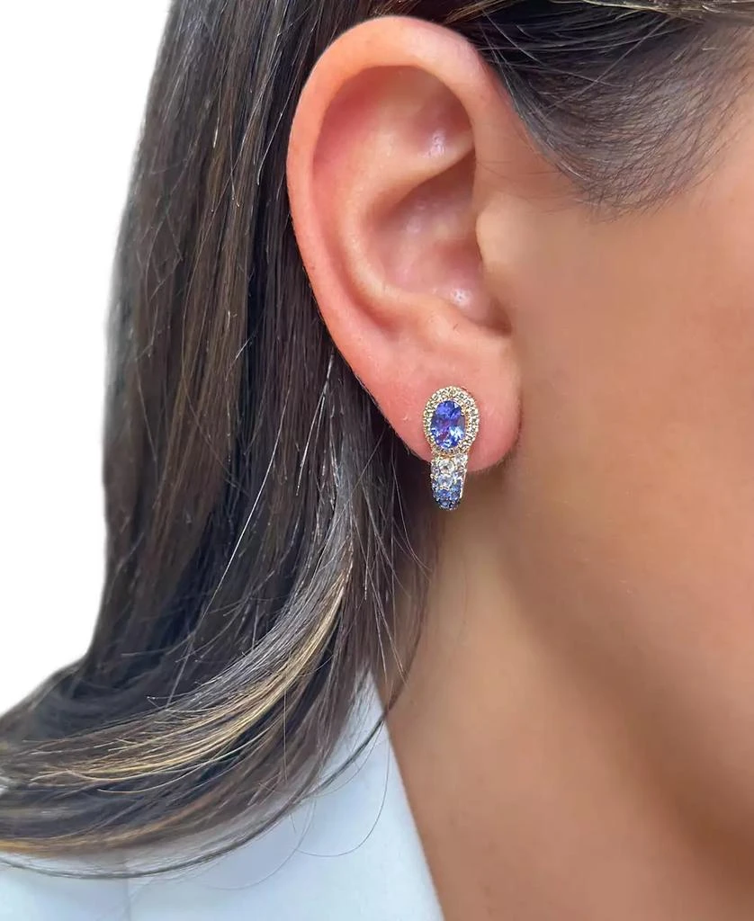 商品Le Vian|Multi-Gemstone (2-1/10 ct. t.w.) & Nude Diamond (1/4 ct. t.w.) Ombré Drop Earrings in 14k Rose Gold,价格¥14528,第3张图片详细描述