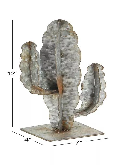 商品belk|Lane Industrial Gray Metallic Cactus Sculpture,价格¥360,第5张图片详细描述