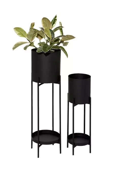 商品Monroe Lane|Lane Modern Metal Planter   Set Of 2,价格¥2095,第1张图片