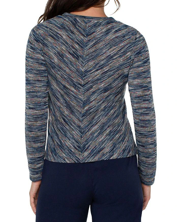 商品Liverpool Los Angeles|Long Sleeve Spacedye Stripe Top,价格¥305,第2张图片详细描述
