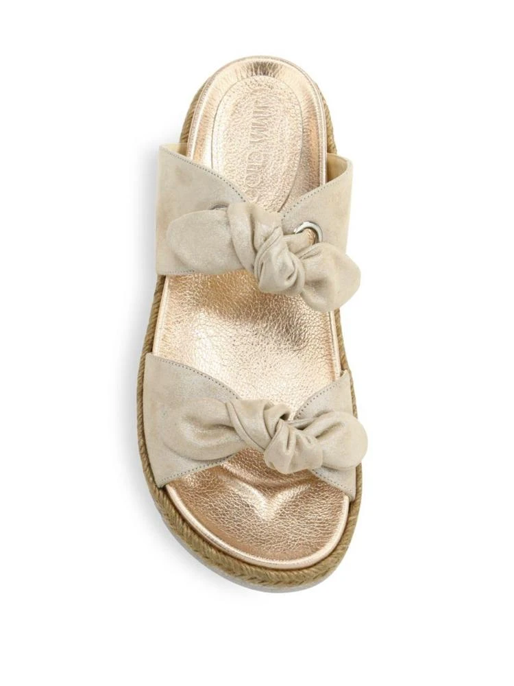 商品Jimmy Choo|Nixon Suede Espadrille Slides,价格¥1784,第4张图片详细描述