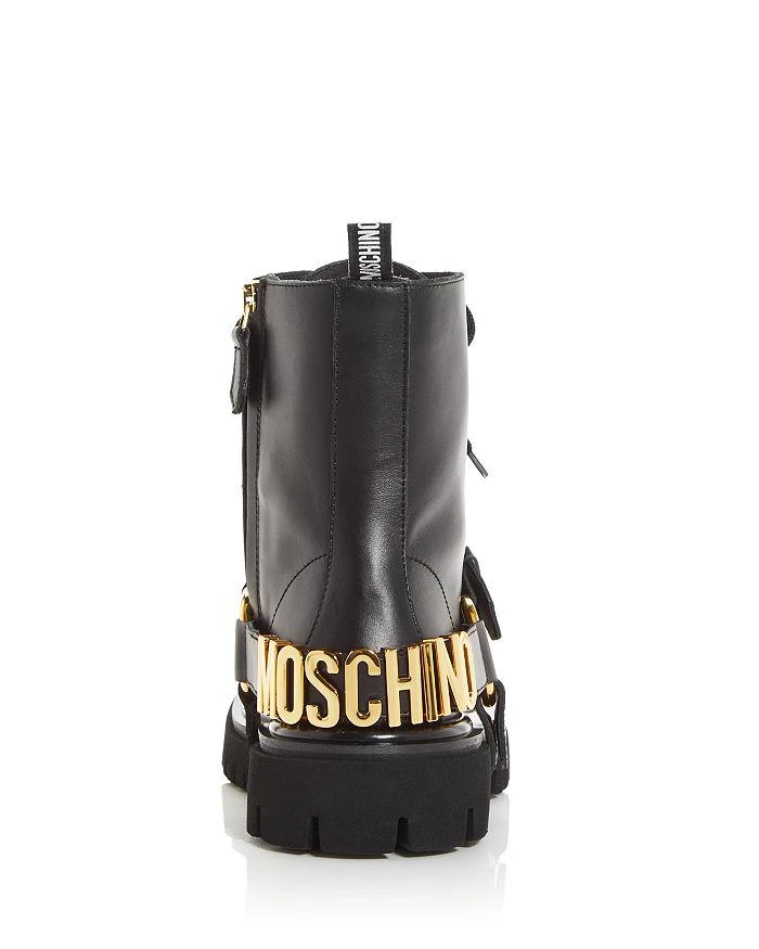 商品Moschino|Women's Lace Up Harness Booties,价格¥7681,第4张图片详细描述