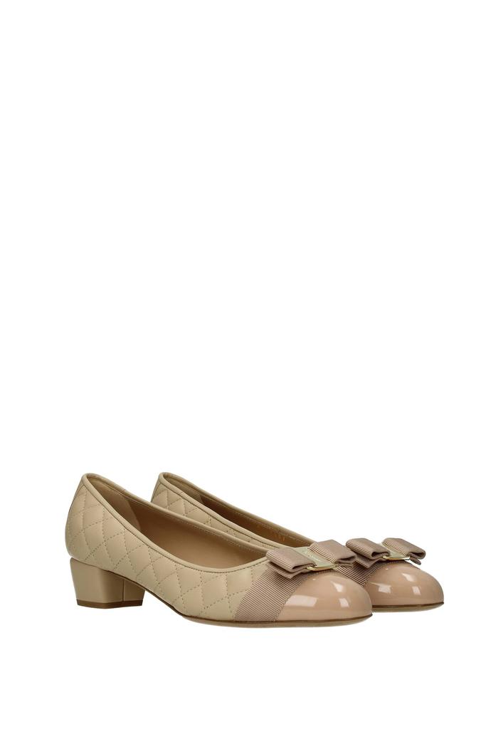 Pumps vara q Leather Beige Cookie商品第2张图片规格展示