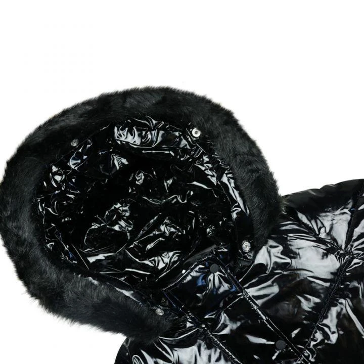 商品Mayoral|Black Patent Leather Coat,价格¥242,第2张图片详细描述